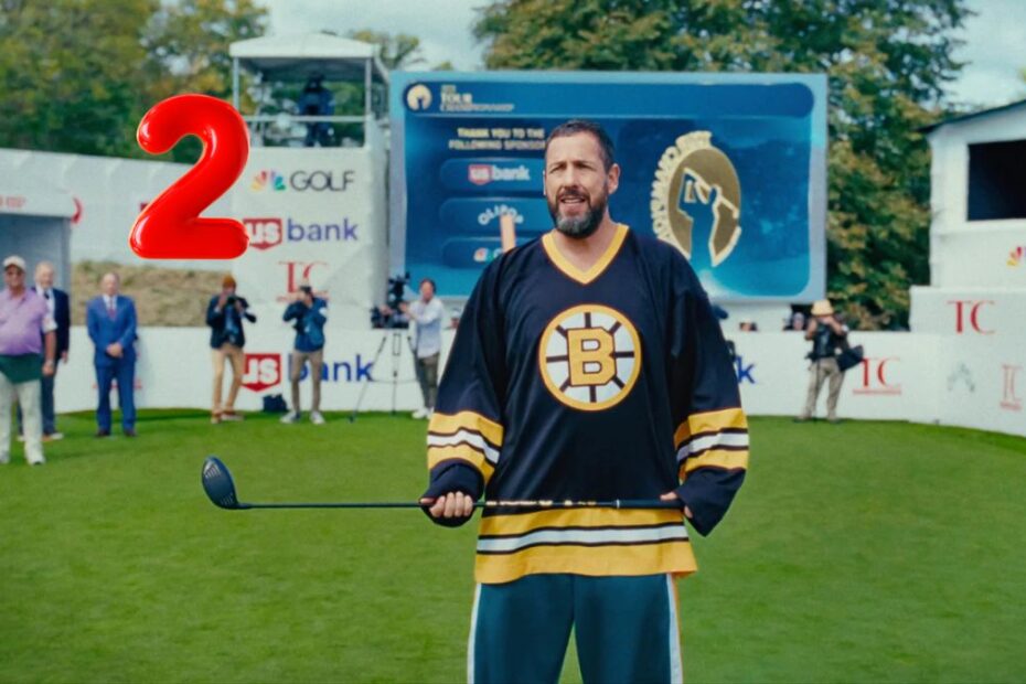 Ghinionistul 2 foto Adam Sandler pe terenul de golf