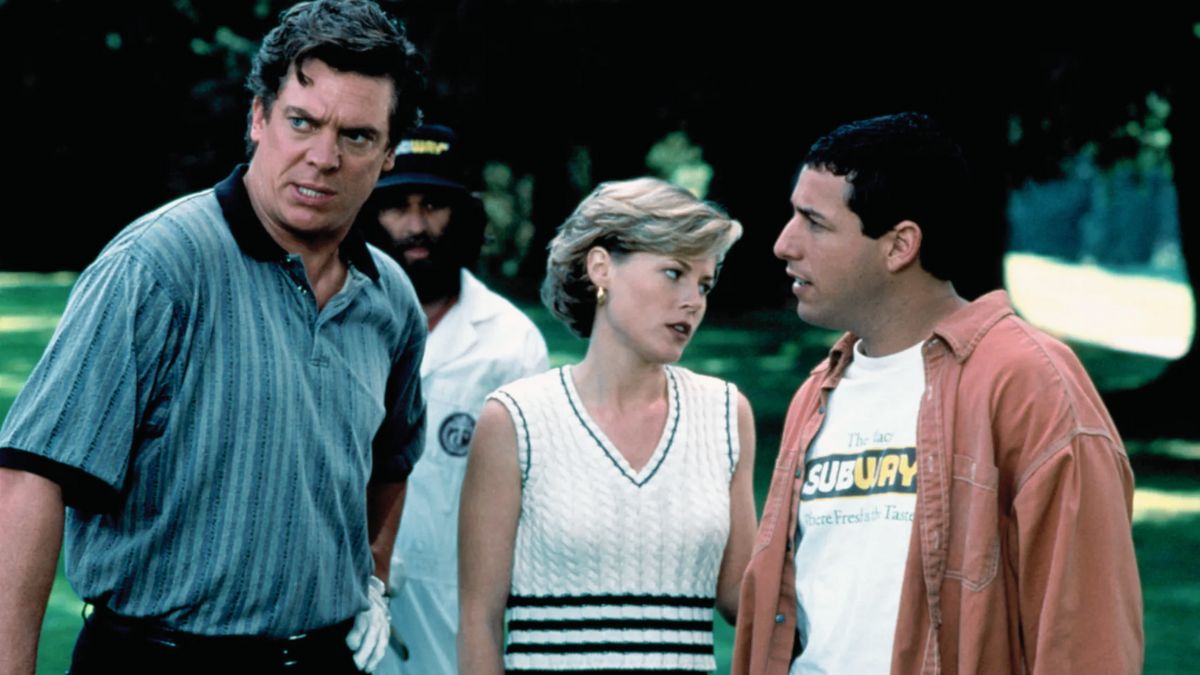 Acest film din 1996 tocmai a apărut pe Netflix. Și cine știe de ce, 30 de ani mai târziu, toată lumea îl urmărește. 4 Happy Gilmore Cast - Adam Sandler, Christopher McDonald, Julie BOwen