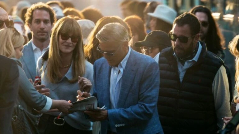 „Una dintre cele mai bune interpretări din cariera lui Clooney” ajunge pe Netflix în ajun de Moș Nicolae 3 Noua comedie cu George Clooney și Adam Sandler
