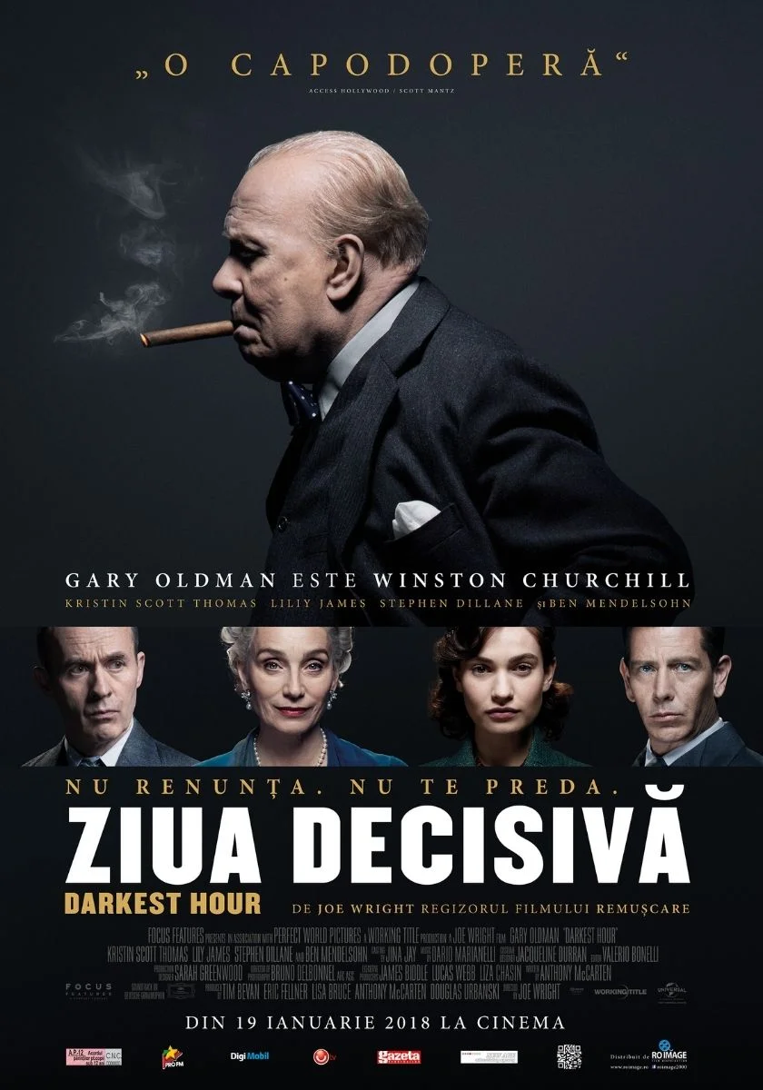 Acum pe Netflix: drama istorică despre o decizie care a schimbat cursul lumii. Va fi eliminată de pe Netflix România din 15 ianuarie 1 Darkest Hour. Ziua decisivă este drama istorică despre Winston Churchill, disponibilă pe Netflix, cu Gary Oldman în rol principal.