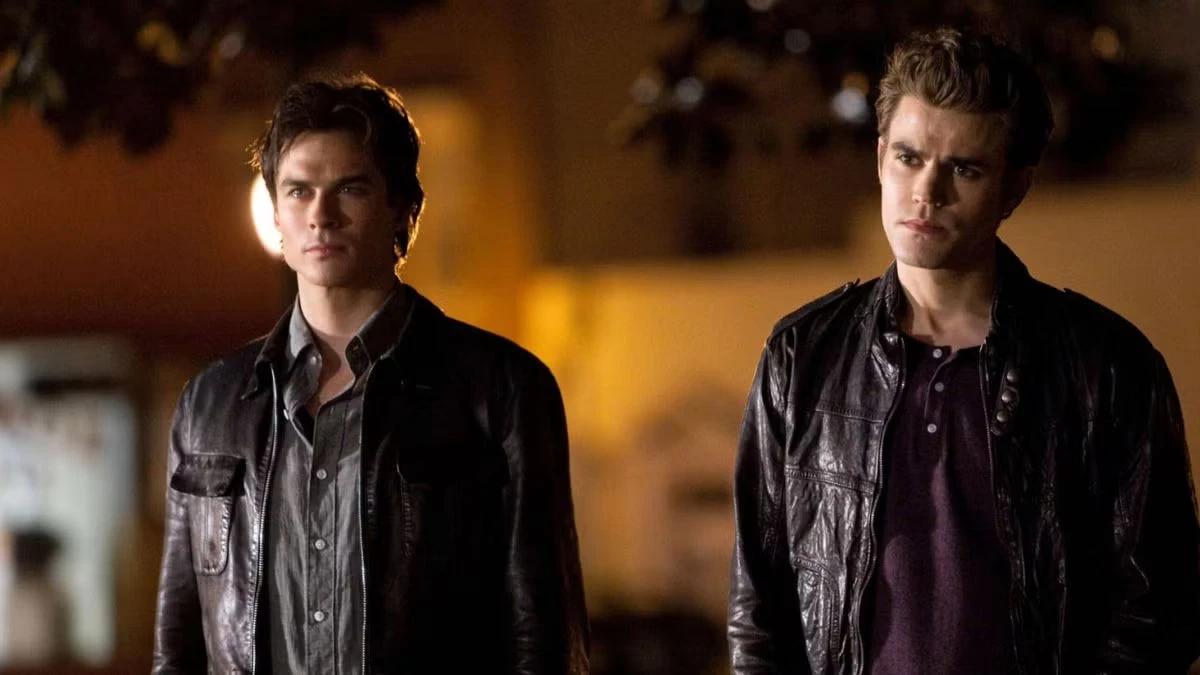 Cadru din serialul The Vampire Diaries – personajele principale
