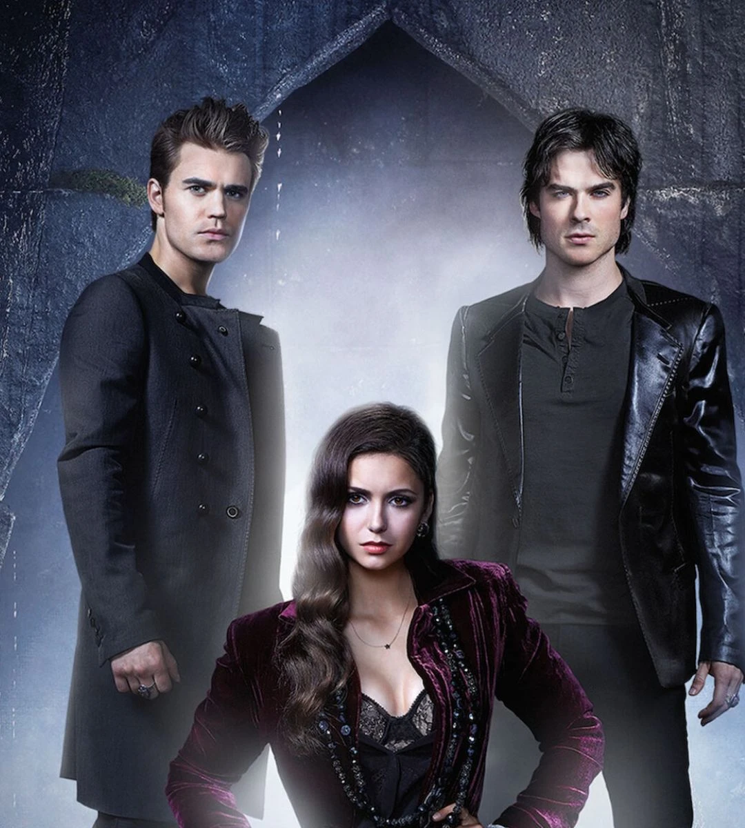 Cadru din serialul The Vampire Diaries – personajele principale
