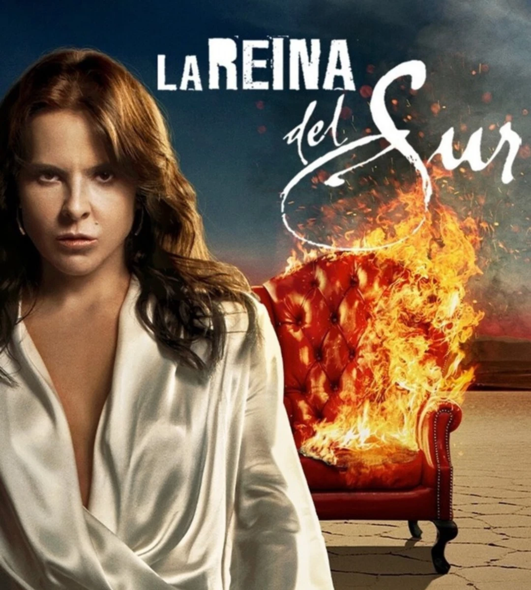 La Reina del Sur pe Netflix — posterul oficial al sagăi complete, cu Kate del Castillo în rolul Teresei Mendoza