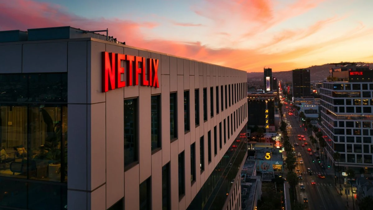 Sediul Netflix, în contextul sentinței Tribunalului din Roma privind abonamentele și posibilele rambursări.