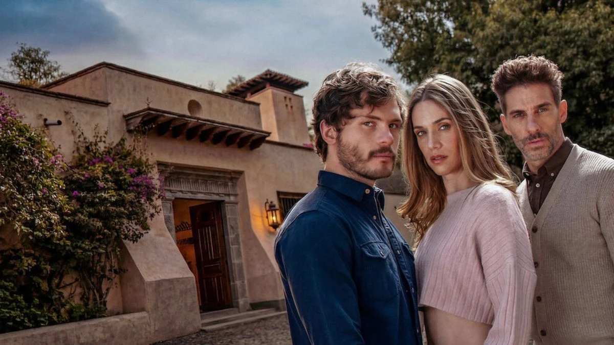 Erick Elías, Pamela Almanza și Graco Sendel în Între tată și fiu, Netflix 