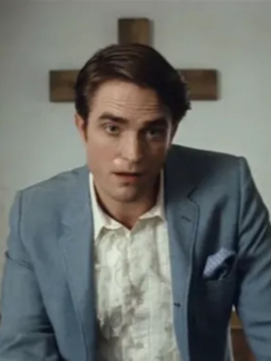 Întotdeauna diavolul . În imagine Robert Pattinson, actor