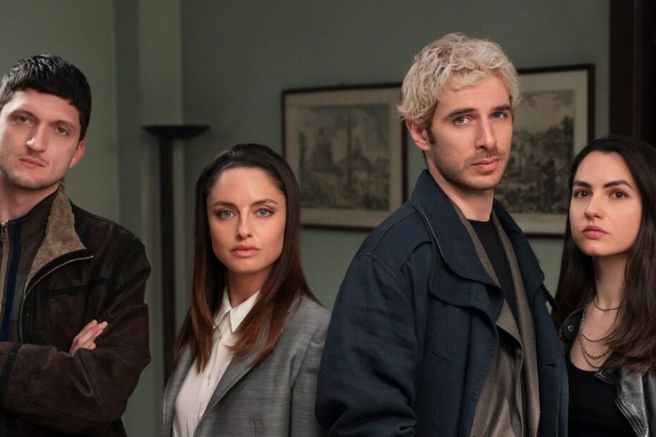 Distribuția serialului ClarObscur: Andrea Lattanzi, Matilde Gioli și Pierpaolo Spollon